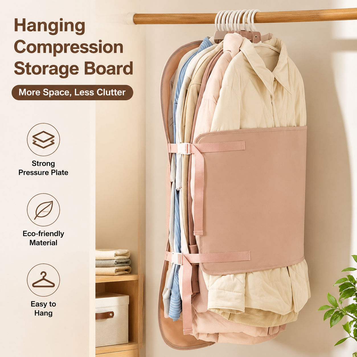 Winter Clothing Organizer - 1Pcs Hanging Compression Storage Board Closet