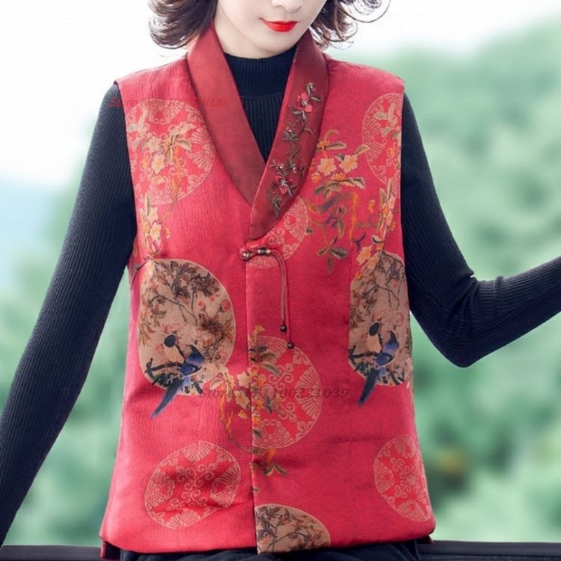 2026 national flower print sat - مراجعة Padded Vest Gilet وسعره