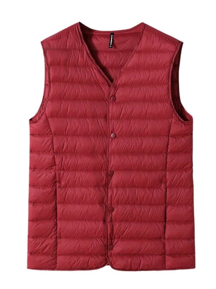 2023 New Winter V-Neck Men's V - مراجعة Padded Vest Gilet وسعره