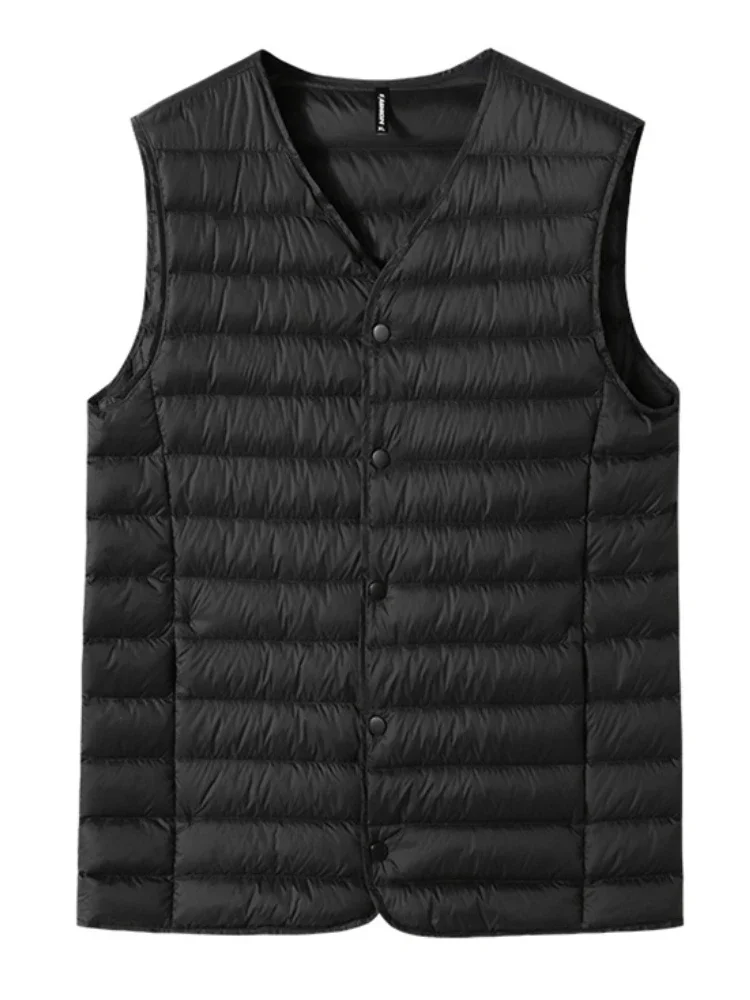 2023 New Winter V-Neck Men's V - مراجعة Padded Vest Gilet وسعره