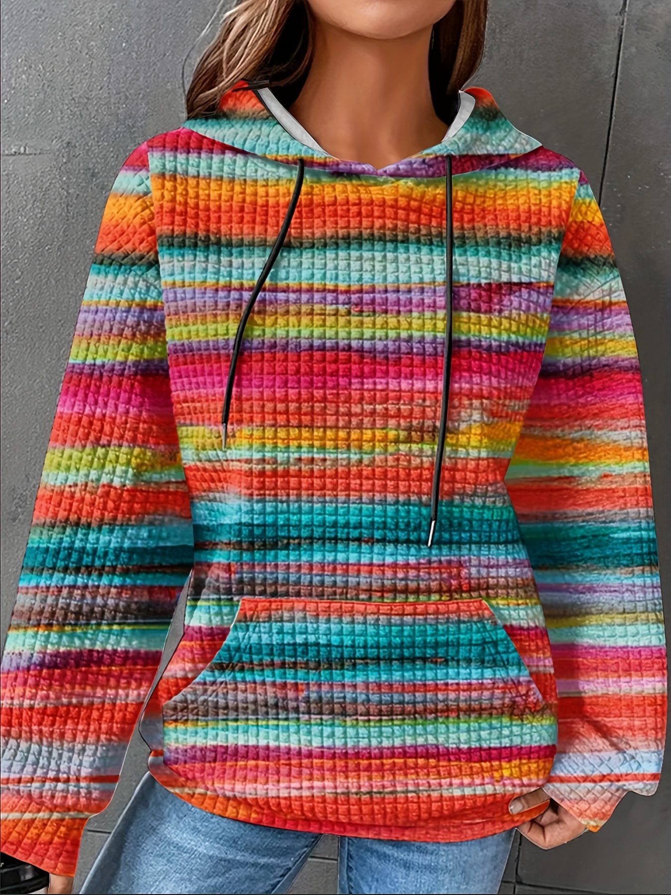 Women's Plus Size Striped Waff - مراجعة Winter Clothing For Plus Size Women وسعره