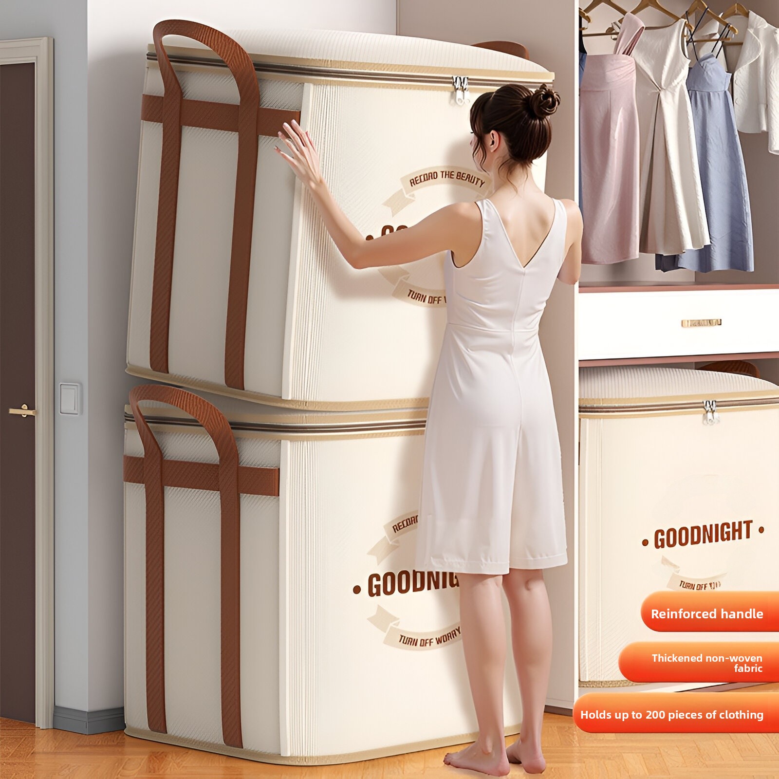 Large Capaci Quilt Storage Bag - مراجعة Winter Clothing Organizer وسعره