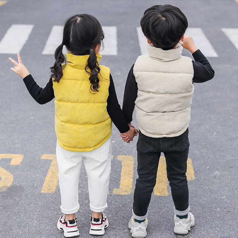 Corduroy Vests Kids Boys Girls - مراجعة Winter Clothing For 1 Year Old Girl وسعره