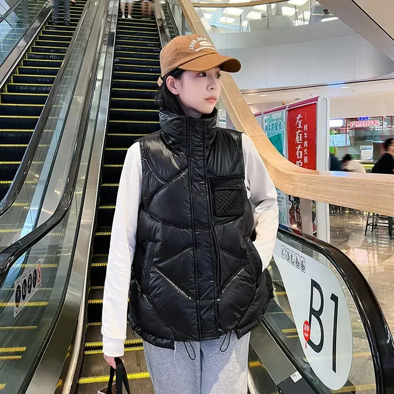 Quilted Women's Vests Drawstri - مراجعة Padded Vest Gilet وسعره
