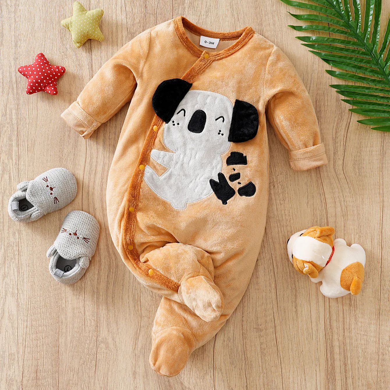 2pcs Newbaby foot jumpsuit Emb - مراجعة Winter Clothing For 1 Year Old Girl وسعره