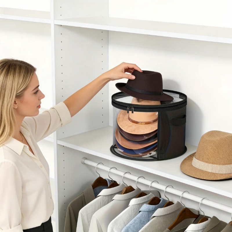 Winter Hat Storage Bucket Clot - مراجعة Winter Clothing Organizer وسعره