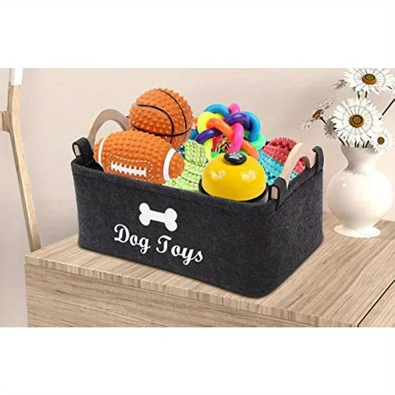 Felt pet toy box, dog toy box, - مراجعة Winter Clothing Organizer وسعره