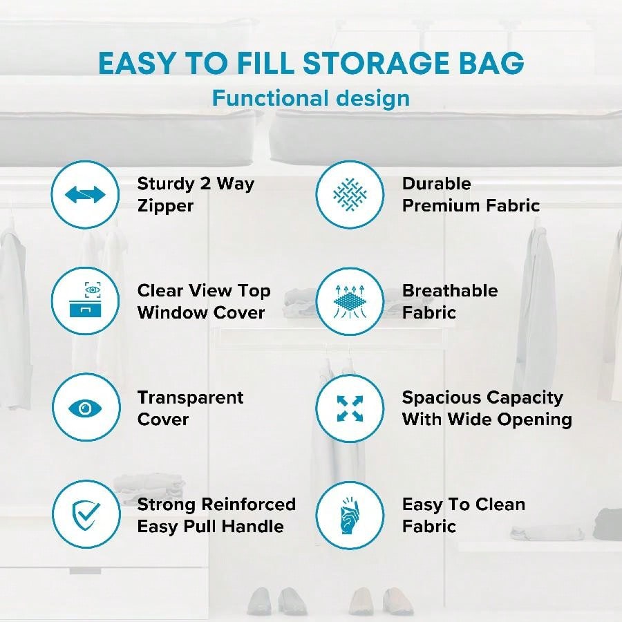 3 Pack Under Bed Storage Bags  - مراجعة Winter Clothing Organizer وسعره
