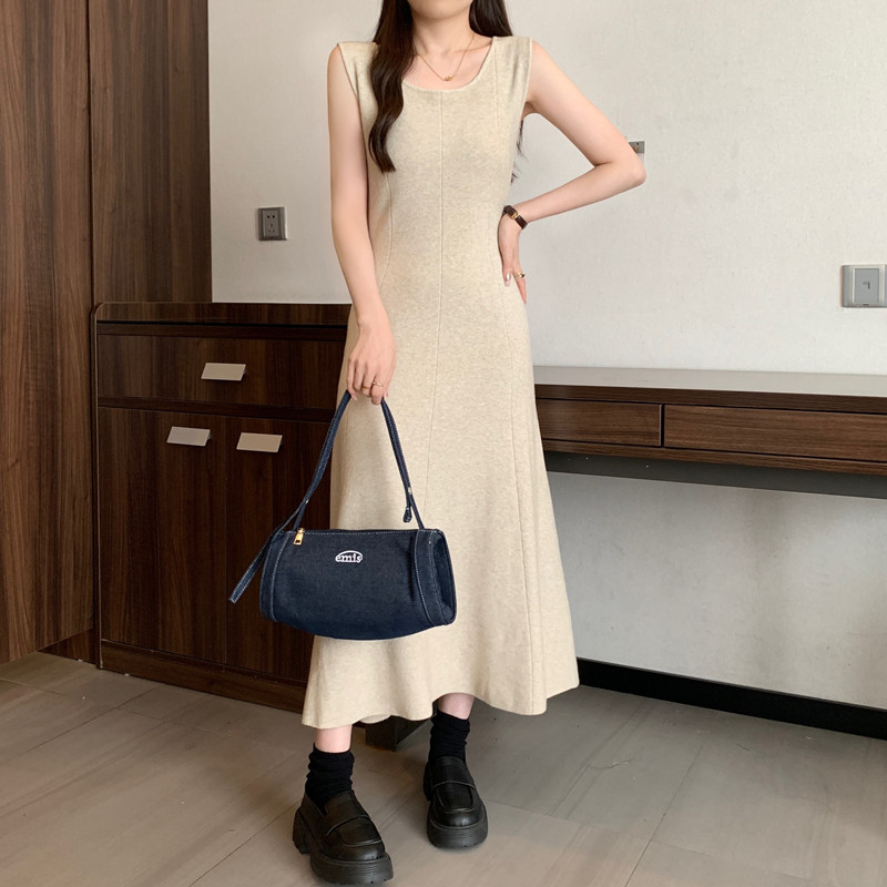 Elegant solid  sleeveless Knit - مراجعة Winter Clothing For Plus Size Women وسعره