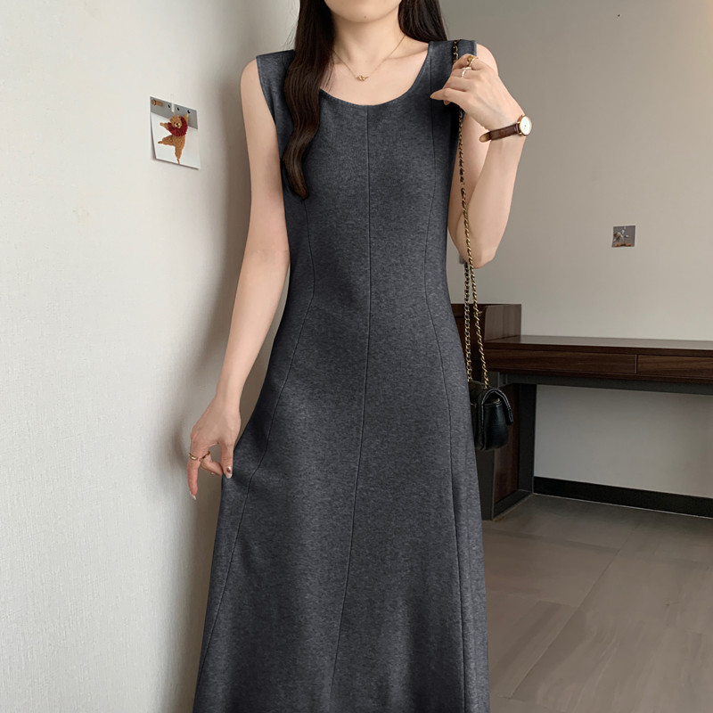 Elegant solid  sleeveless Knit - مراجعة Winter Clothing For Plus Size Women وسعره