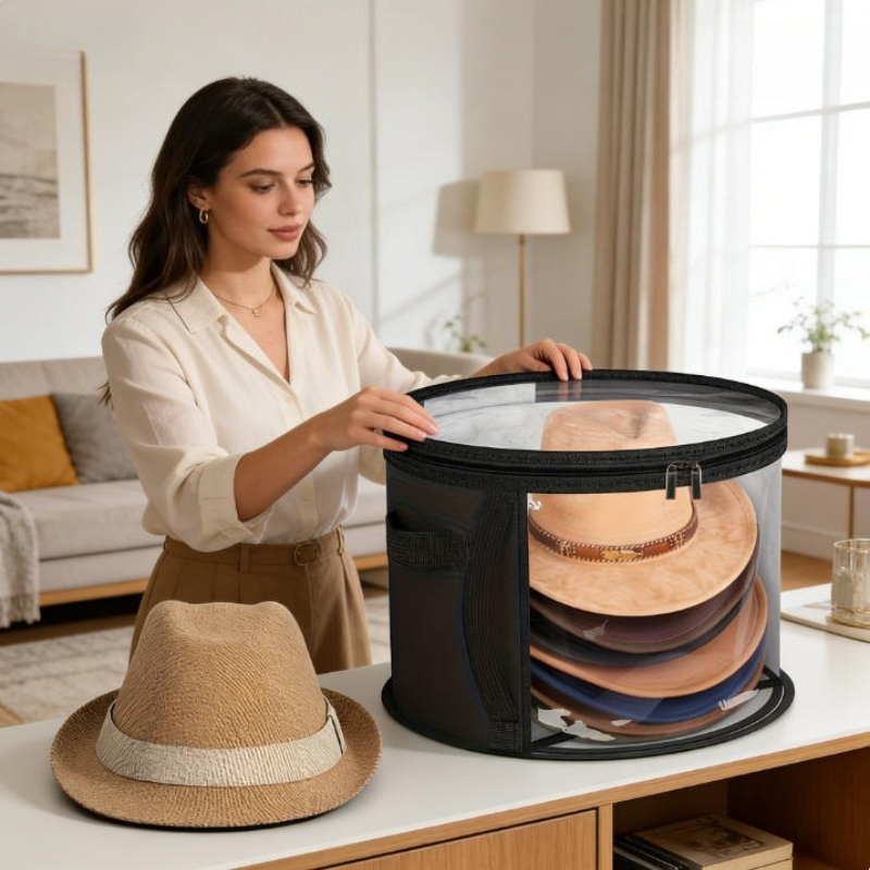 Winter Hat Storage Bucket Clot - مراجعة Winter Clothing Organizer وسعره
