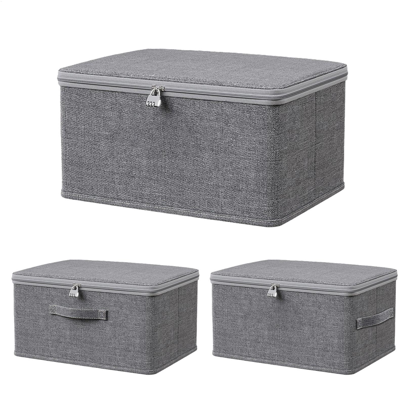 Lockable Storage Box with Lid  - مراجعة Winter Clothing Organizer وسعره