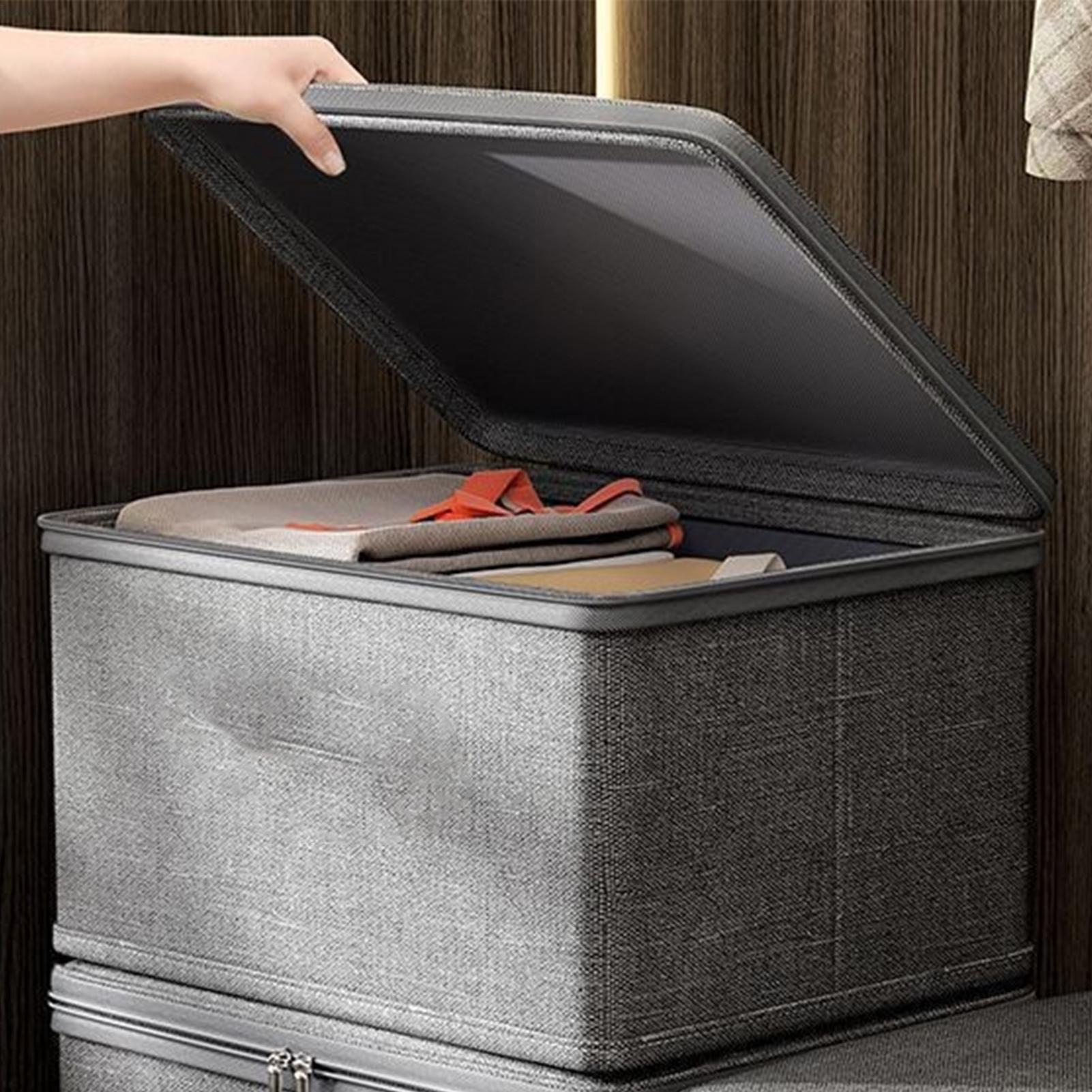 Lockable Storage Box with Lid  - مراجعة Winter Clothing Organizer وسعره